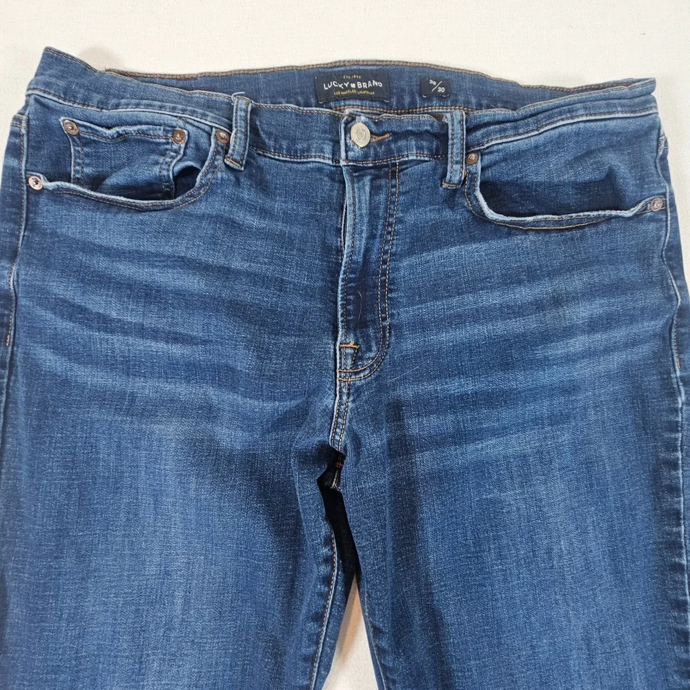 Lucky‎ Brand 121 Slim Jeans Mens 38x30 Dark Blue Denim Stretch 7MP10198
